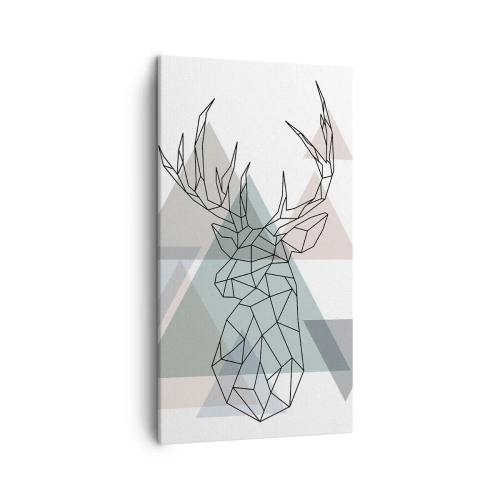 Obraz na plátně - V geometrickém lese - 45x80 cm