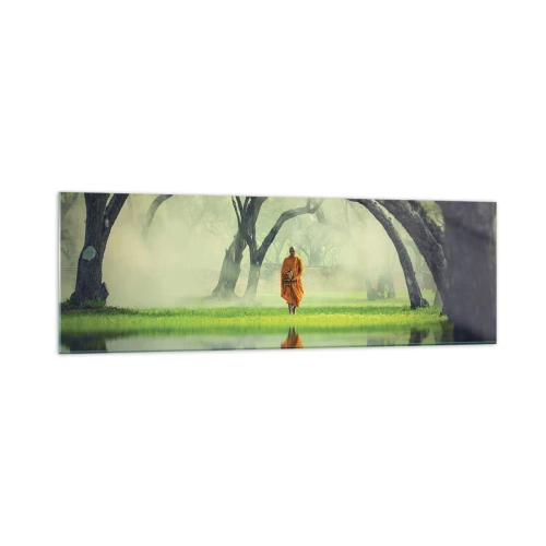Obraz na skle - Na cestě k osvícení - 160x50 cm