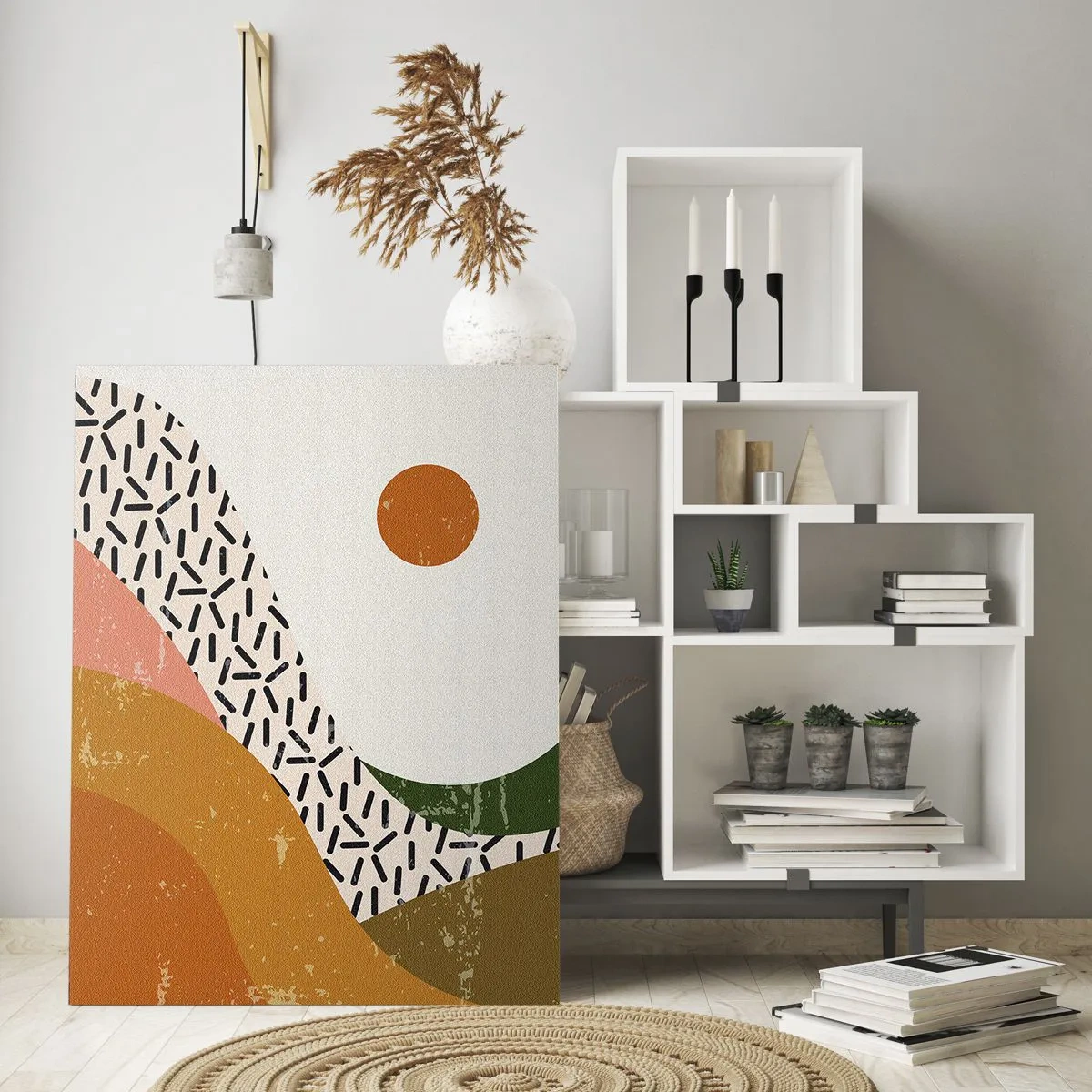 Obraz na skle - Sluneční abstrakce - 50x70 cm