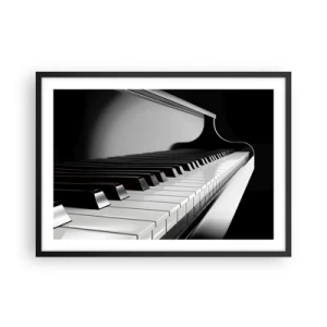 Plakát v černém rámu - Harmonie tvarů a barev - 70x50 cm