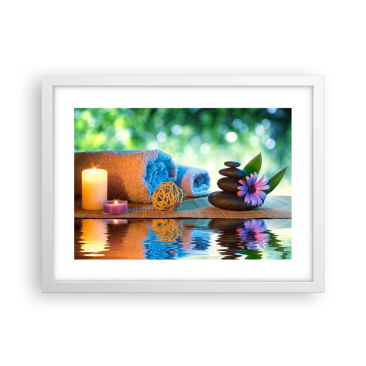 Plakát v bílém rámu - Čas pro tělo - 40x30 cm