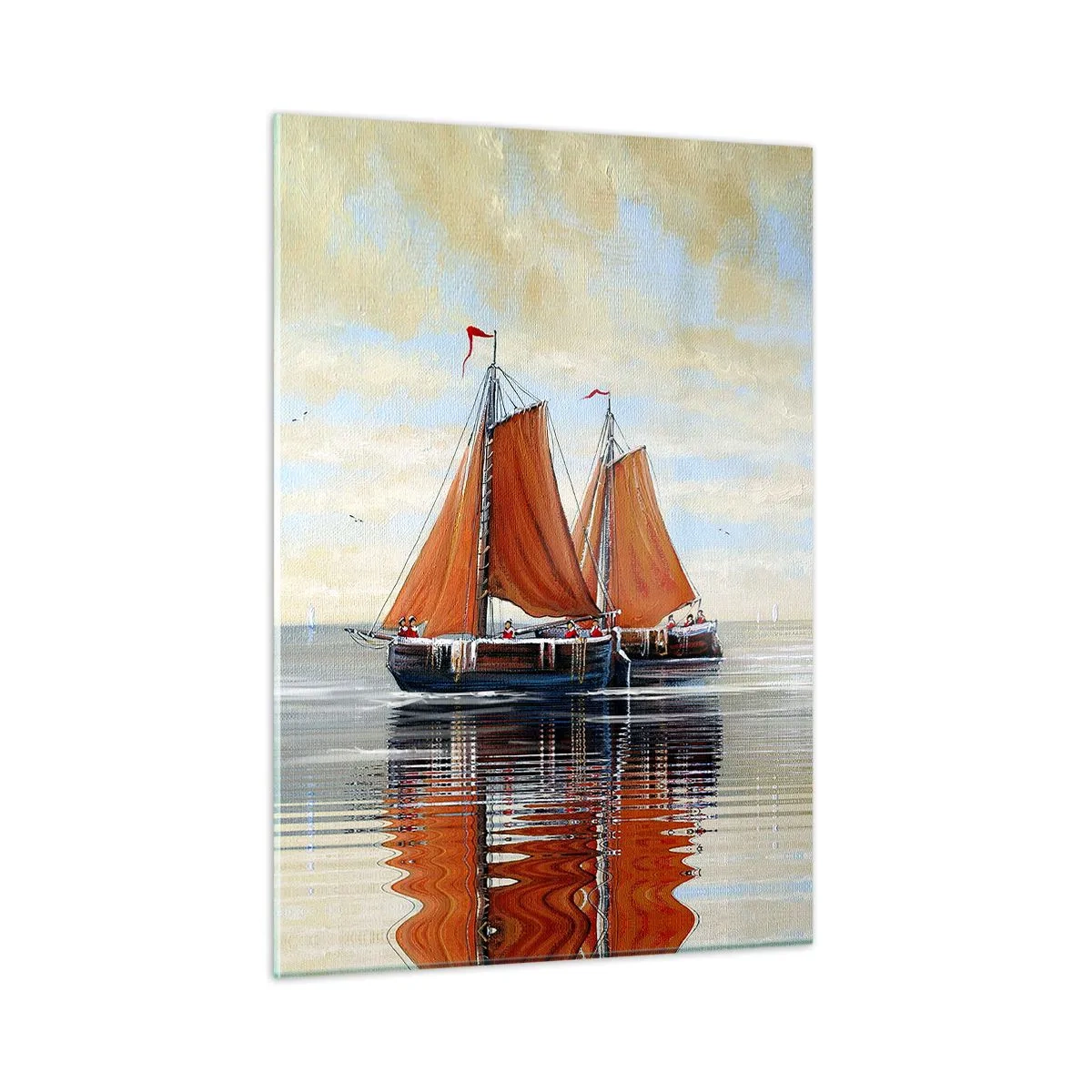 Obraz na skle - Pluj, námořníku… - 50x70 cm
