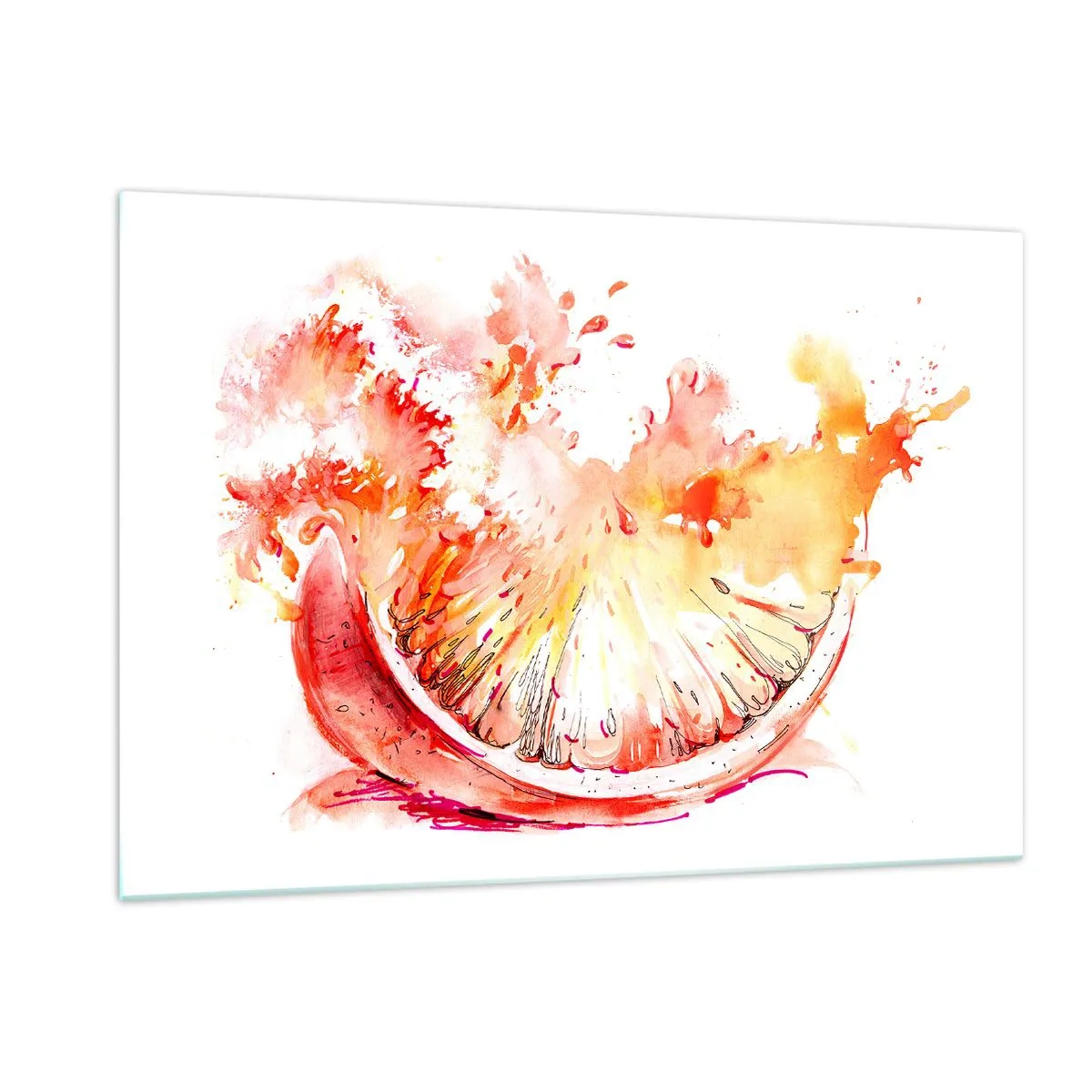 Obraz na skle - Šťavnaté osvěžení - 120x80 cm