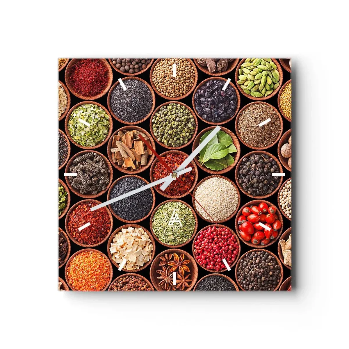 Nástěnné hodiny - Všechny chutě světa - 40x40 cm