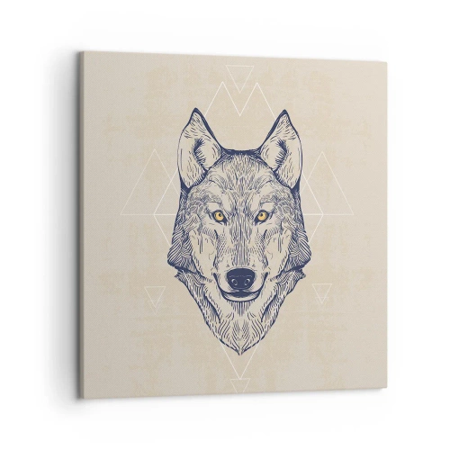 Obraz na plátně - Alfa o pronikavém pohledu - 50x50 cm