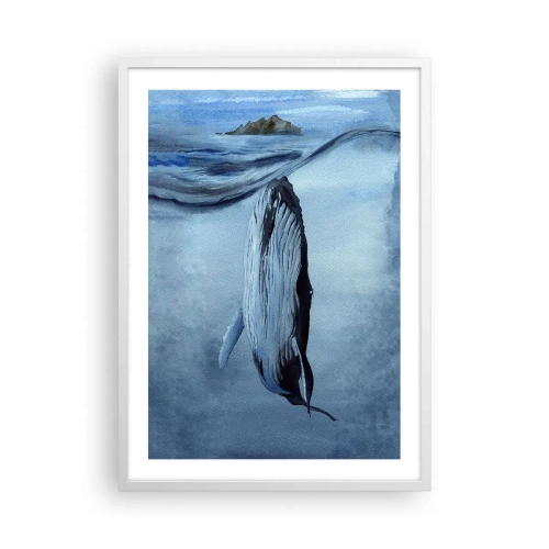 Plakát v bílém rámu - Dva světy severu - 50x70 cm