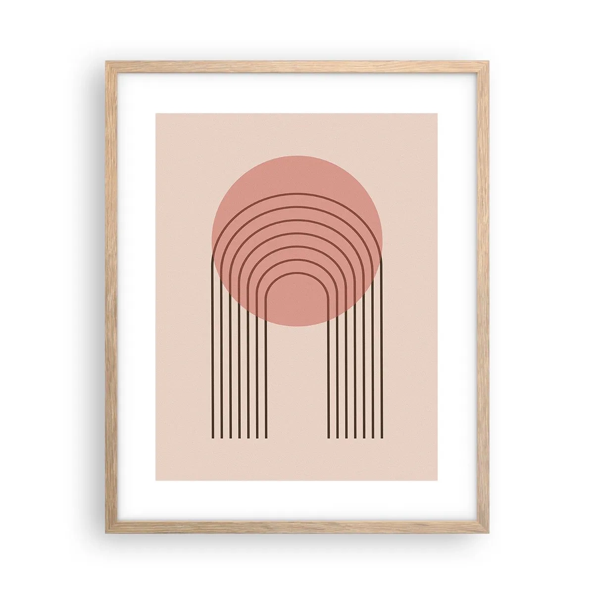 Plakát v rámu světlý dub - Neodolatelná přitažlivost - 40x50 cm