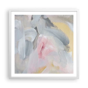 Plakát v bílém rámu - V pastelovém světě - 60x60 cm