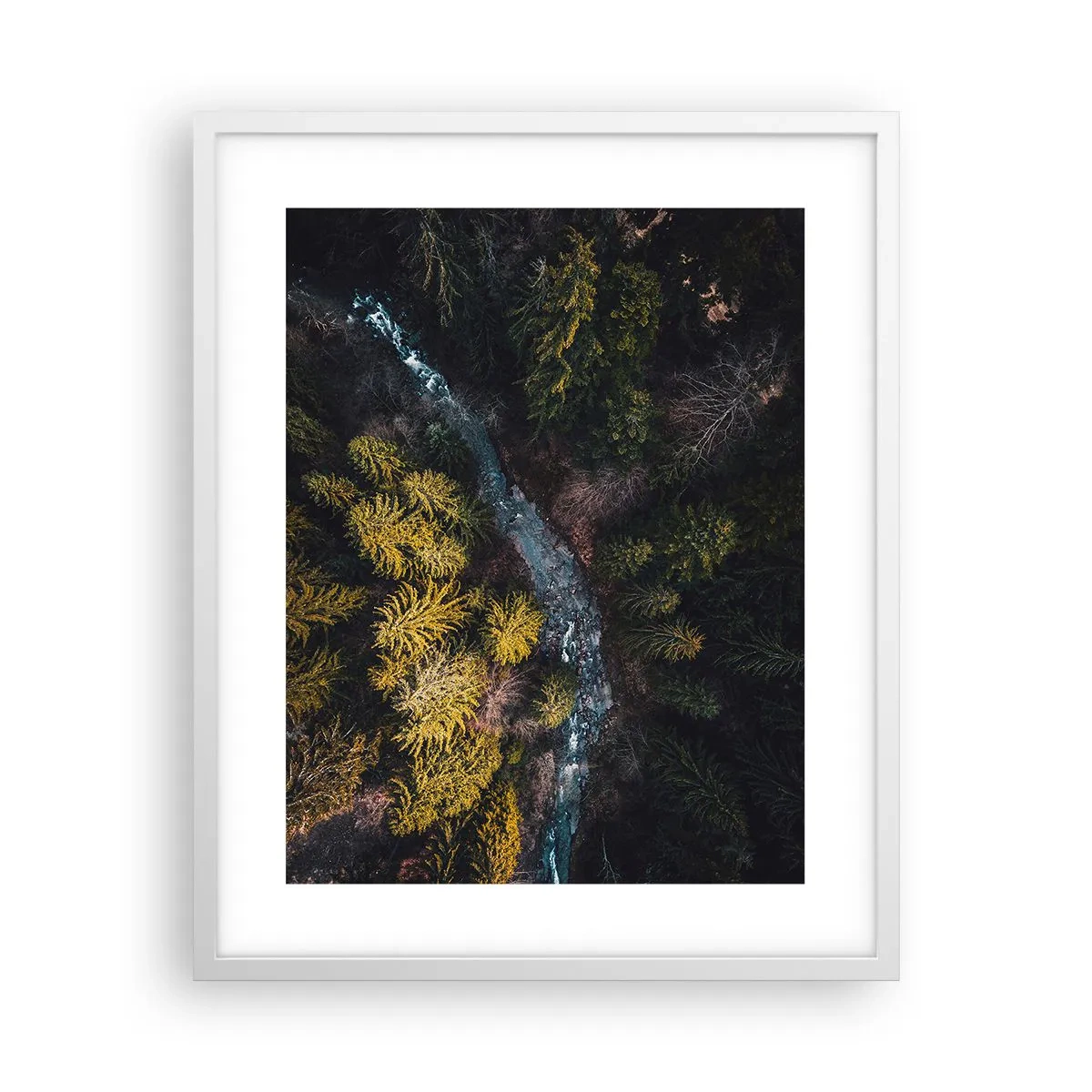 Plakát v bílém rámu - Rychle, stále rychleji - 40x50 cm