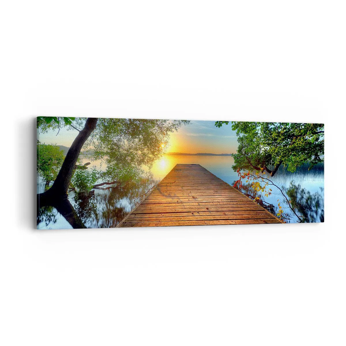 Obraz na plátně - Nespěchej, posaď se - 90x30 cm