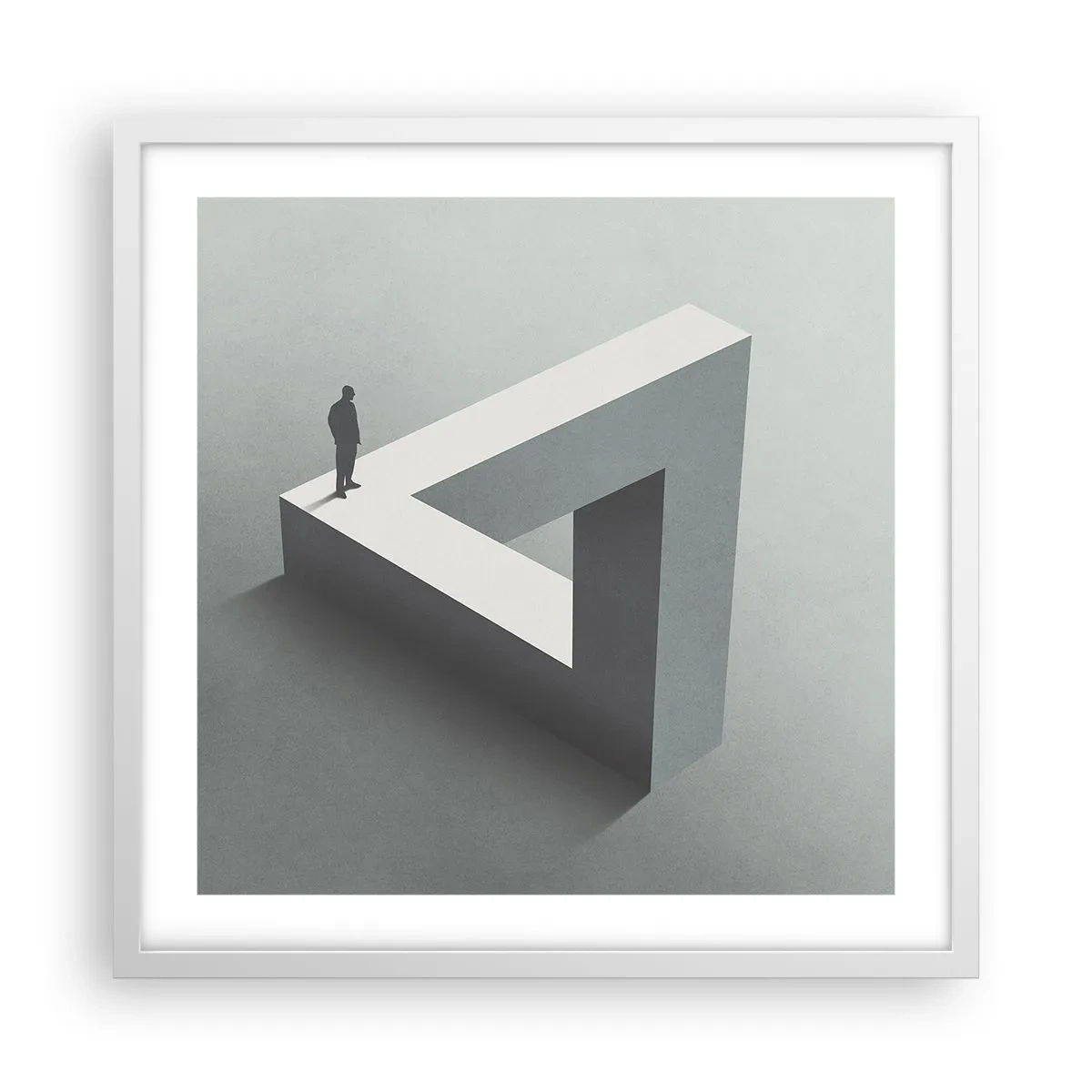 Plakát v bílém rámu - A přece je to možné - 50x50 cm