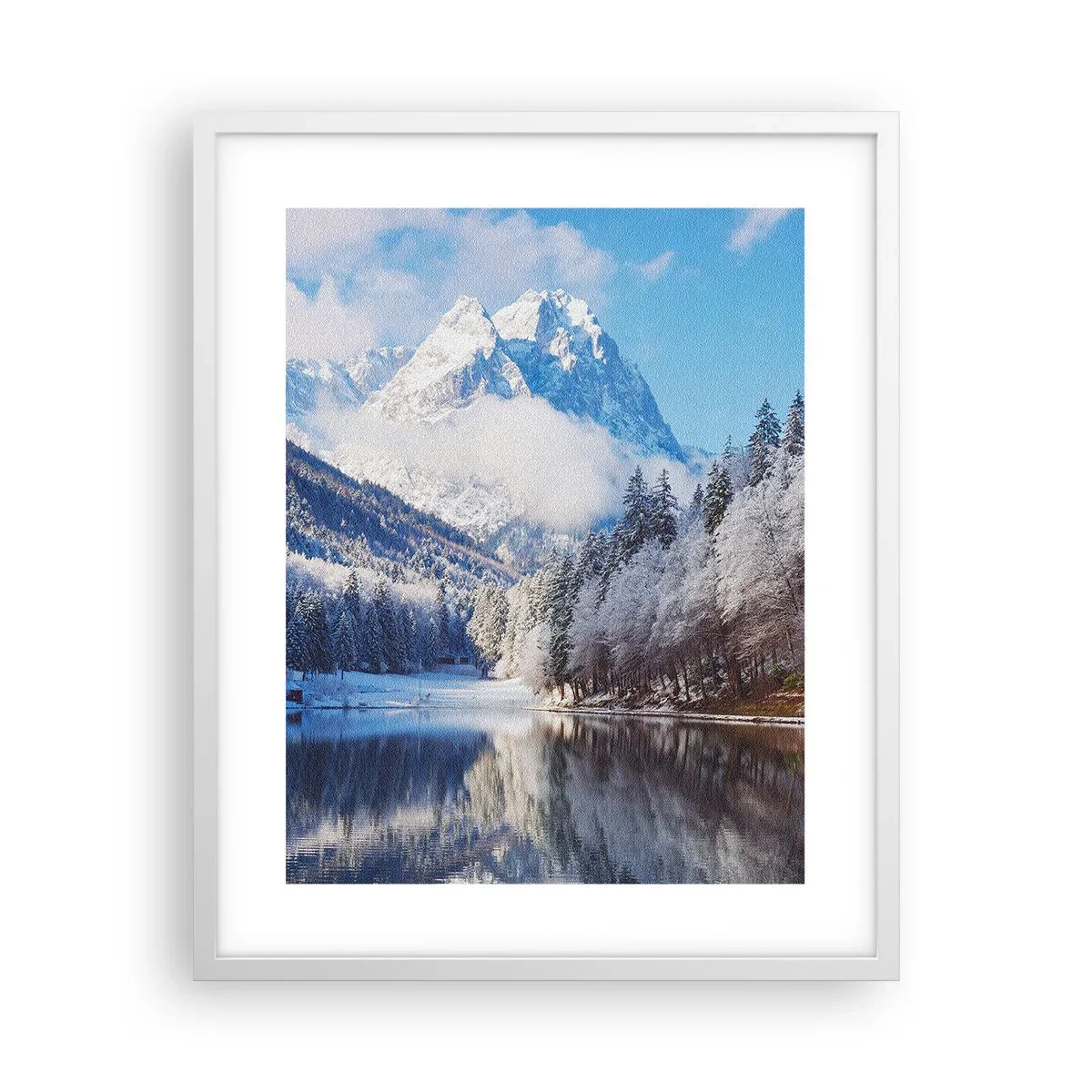 Plakát v bílém rámu - Sněhová stráž - 40x50 cm
