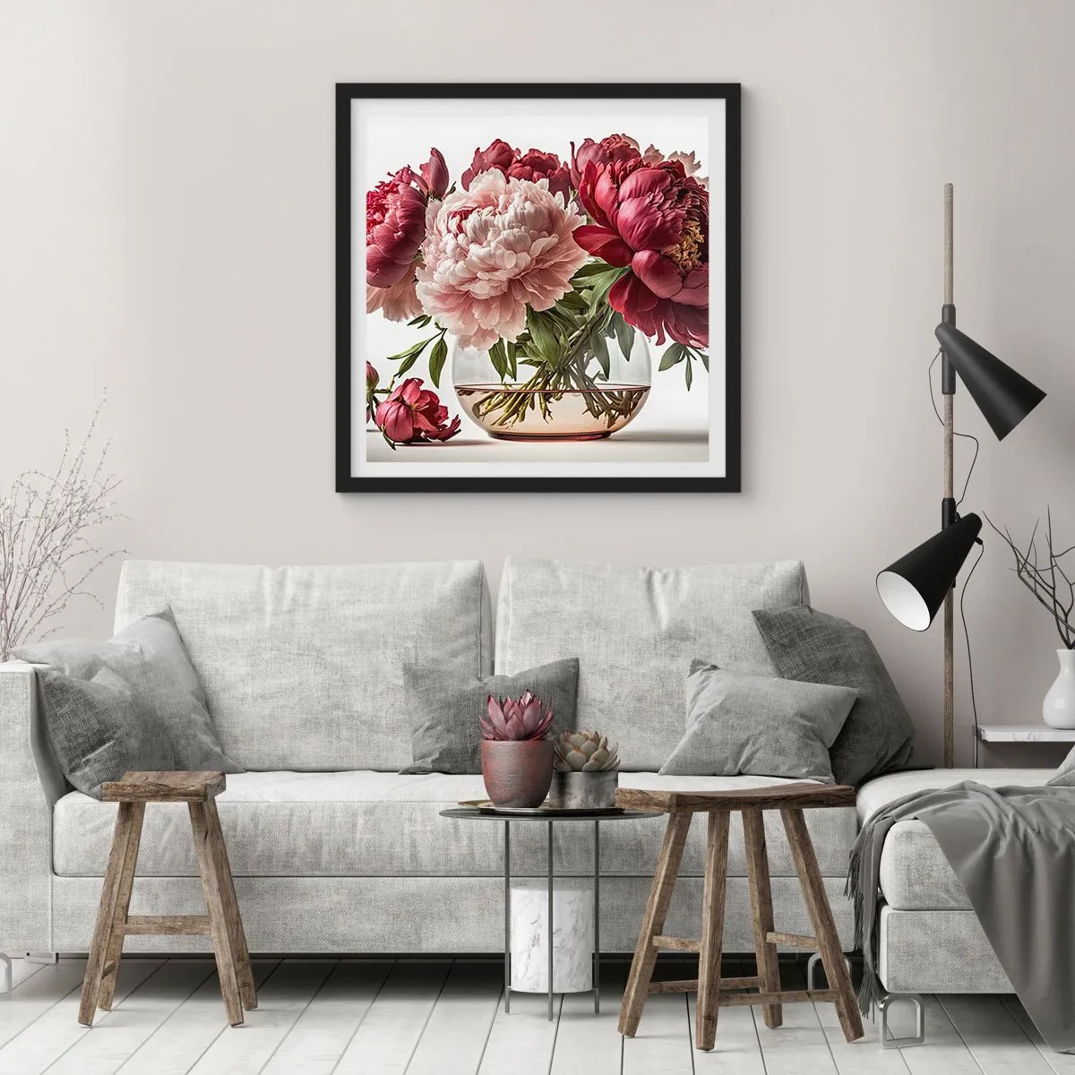 Plakát v černém rámu - V plném rozkvětu krásy - 30x30 cm