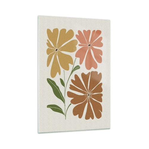 Obraz na skle - Příroda a geometrie - 70x100 cm