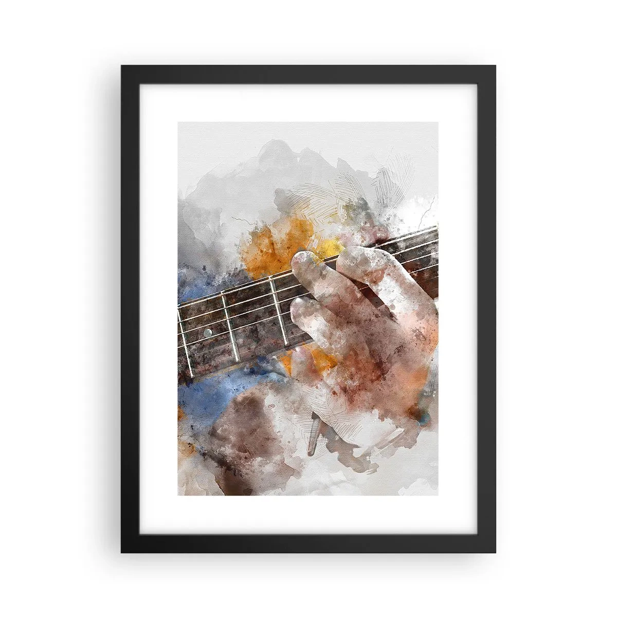Plakát v černém rámu - Poezie mezi strunami - 30x40 cm