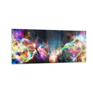 Obraz na skle - Radostně proti tmě - 100x40 cm