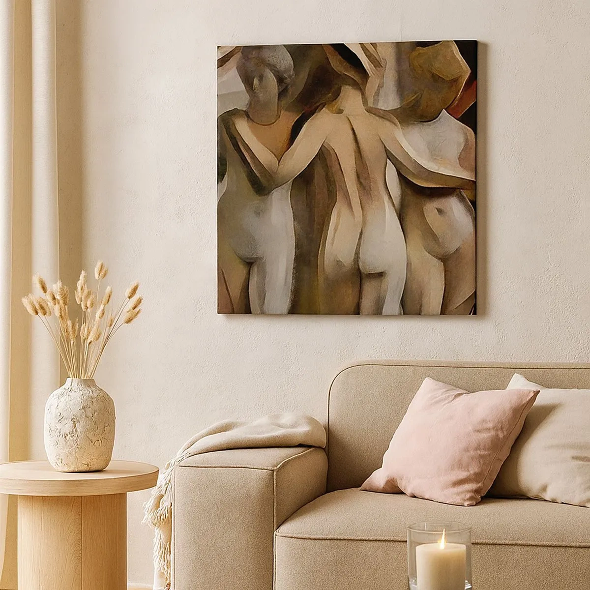 Obraz na plátně - Tři Grácie 2.0 - 30x30 cm