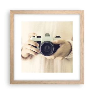 Plakát v rámu světlý dub - Pro více informací… - 30x30 cm