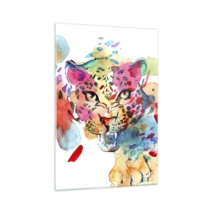 Obraz na skle - Kráska a zvíře - 70x100 cm