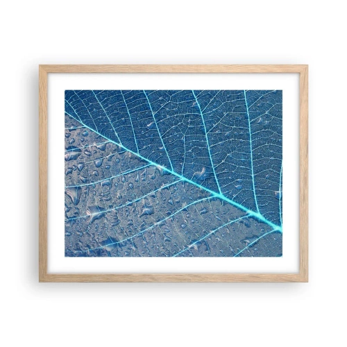 Plakát v rámu světlý dub - Život v modři - 50x40 cm