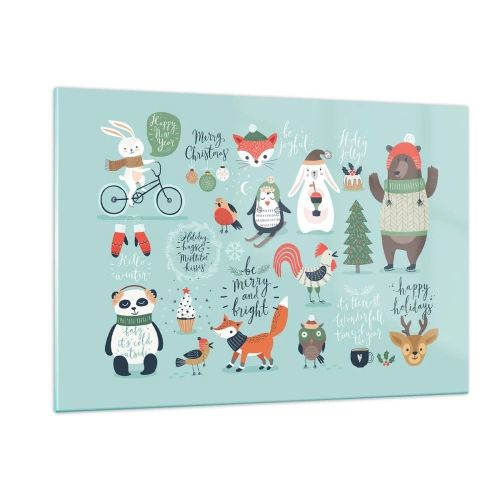 Obraz na skle - Ať jsou vždy Vánoce! - 120x80 cm