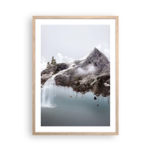 Plakát v rámu světlý dub - Pohled surrealisty - 50x70 cm
