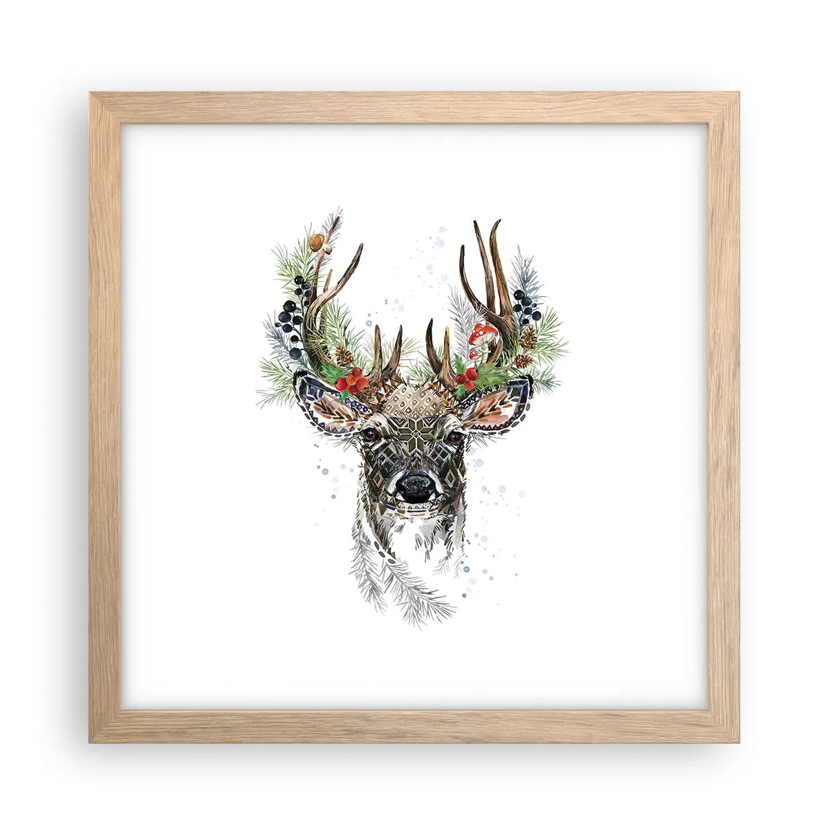 Plakát v rámu světlý dub - Ve slavnostním rouchu - 30x30 cm