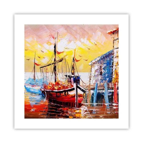 Plakát - Šťastný návrat - 40x40 cm