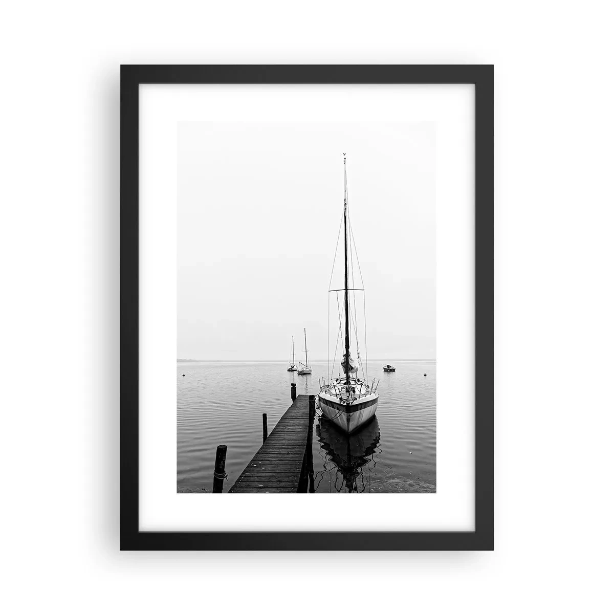 Plakát v černém rámu - Připraven na cestu - 30x40 cm