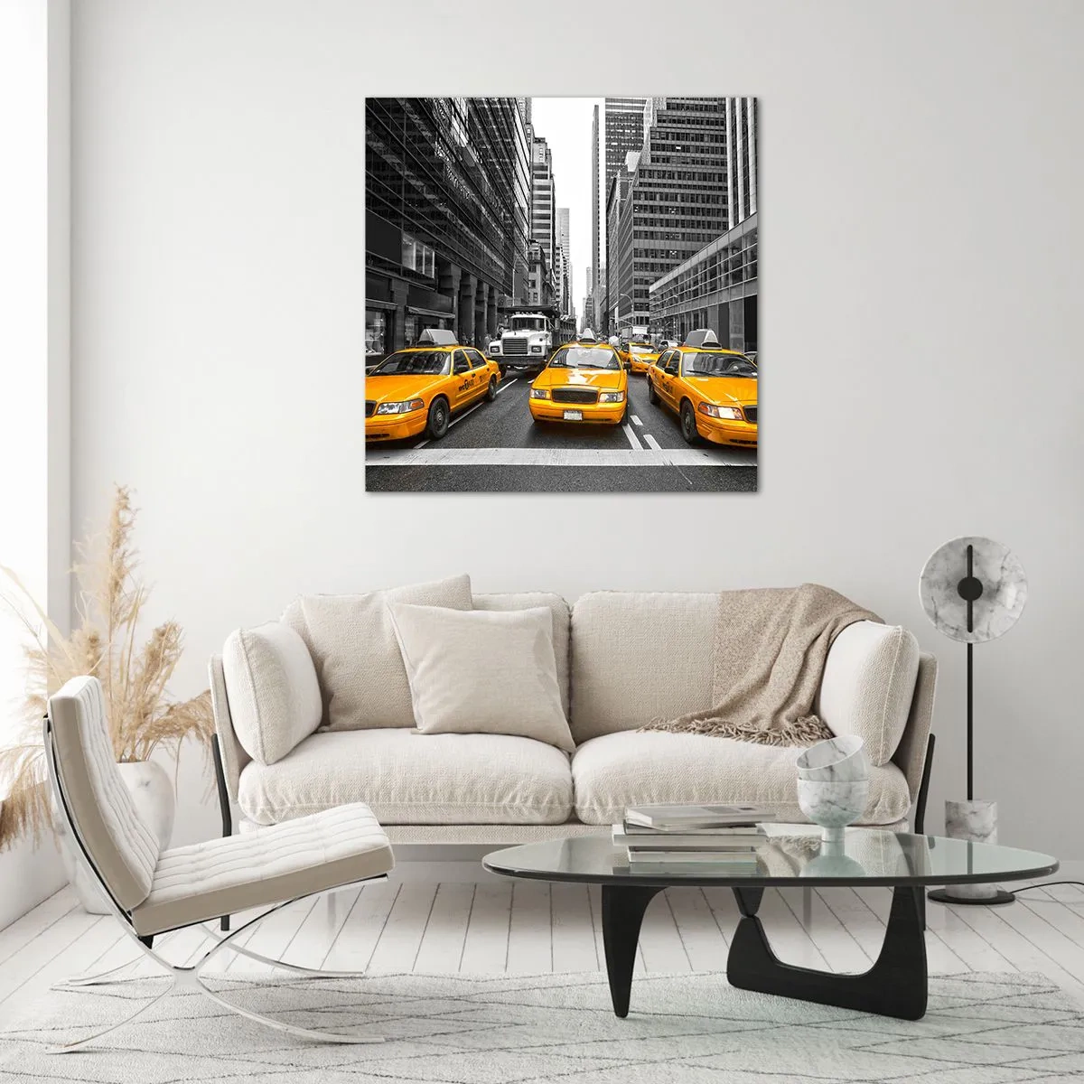 Obraz na skle - To my barvíme město - 60x60 cm