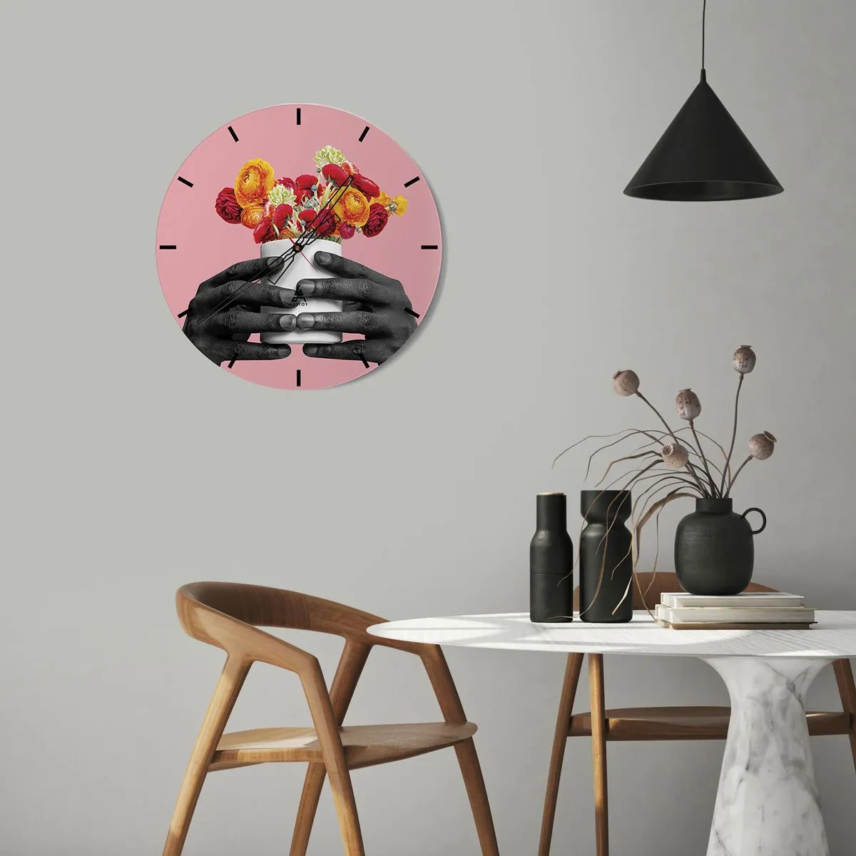 Nástěnné hodiny - Apoteóza života - 40x40 cm