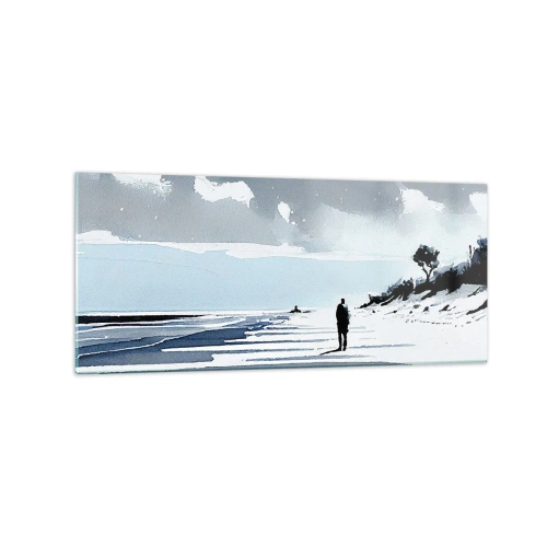 Obraz na skle - O samotě - 120x50 cm