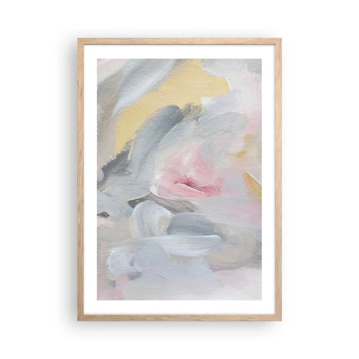 Plakát v rámu světlý dub - V pastelovém světě - 50x70 cm