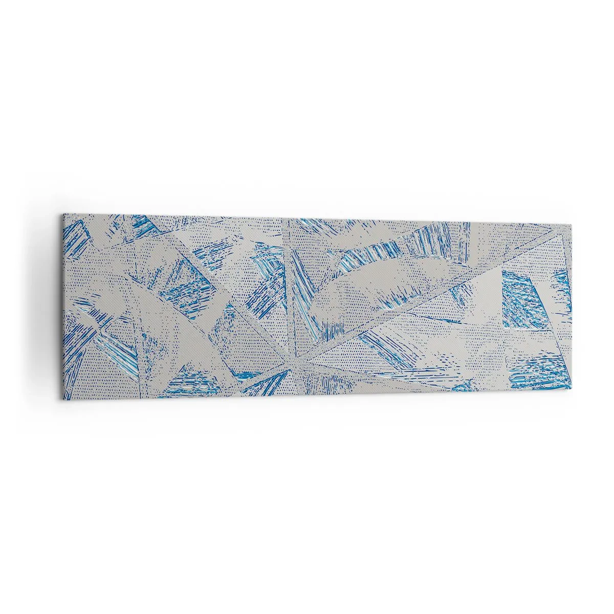 Obraz na plátně - V šedomodrém labyrintu - 160x50 cm