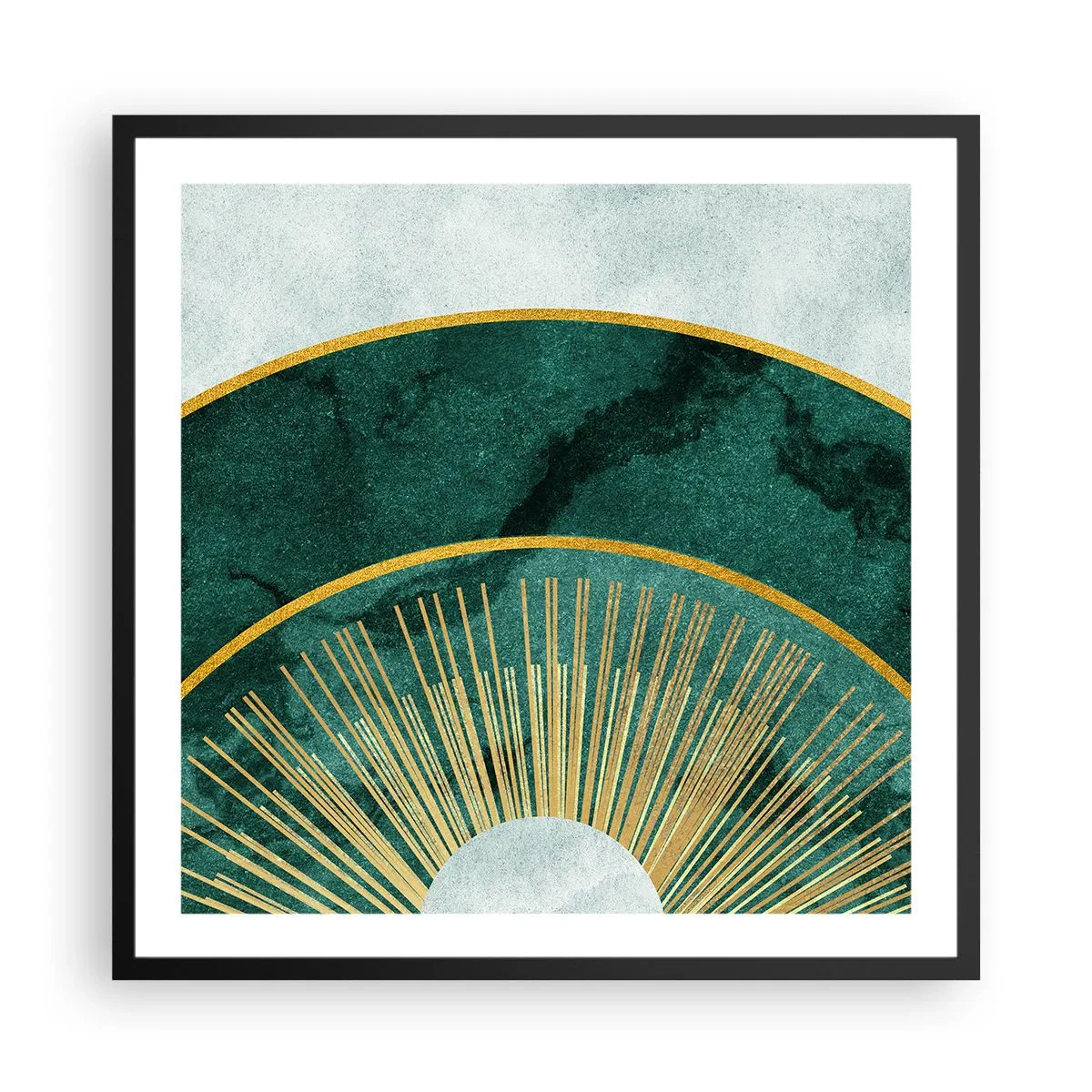 Plakát v černém rámu - Jiná sluneční soustava - 60x60 cm