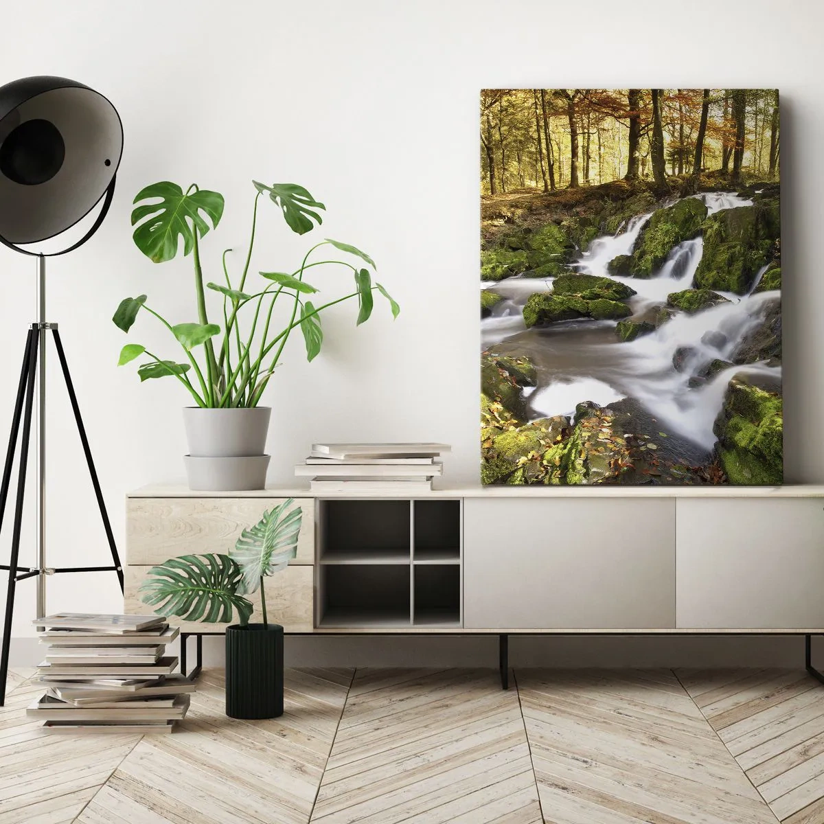 Obraz na plátně - Chvatem podzimním lesem - 50x70 cm