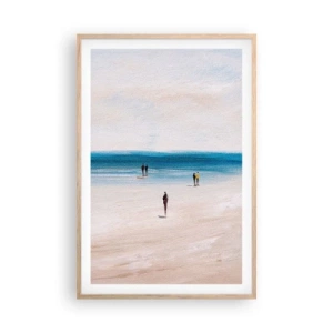 Plakát v rámu světlý dub - Přirozená potřeba - 61x91 cm