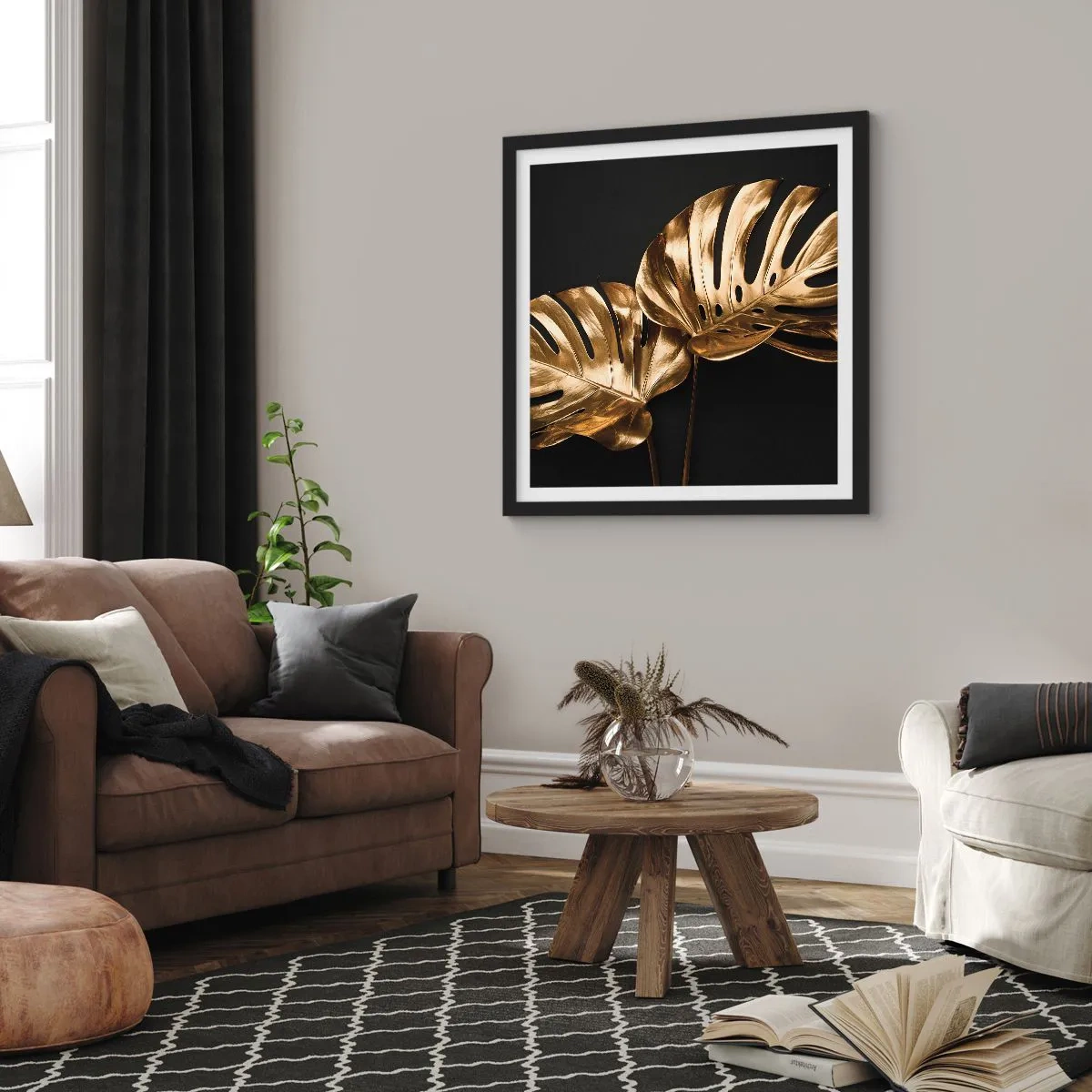 Plakát v černém rámu - Poklady přírody - 60x60 cm