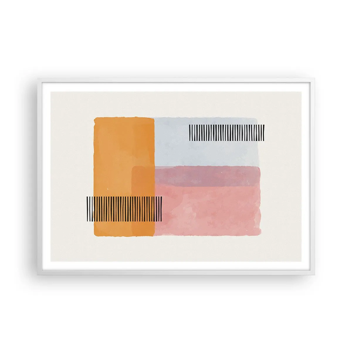Plakát v bílém rámu - Z rohu do rohu - 100x70 cm