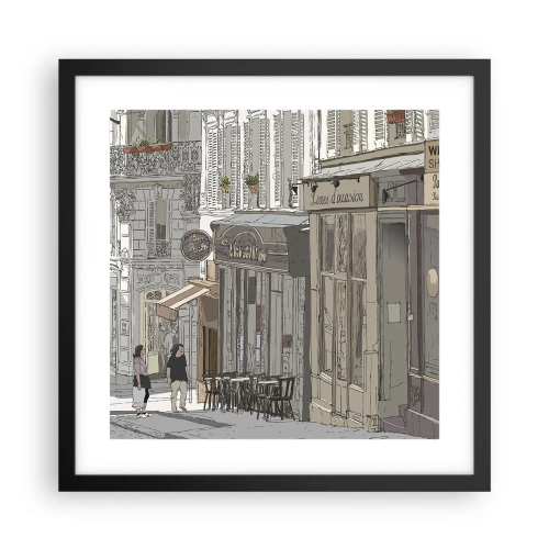 Plakát v černém rámu - Městské radosti - 40x40 cm