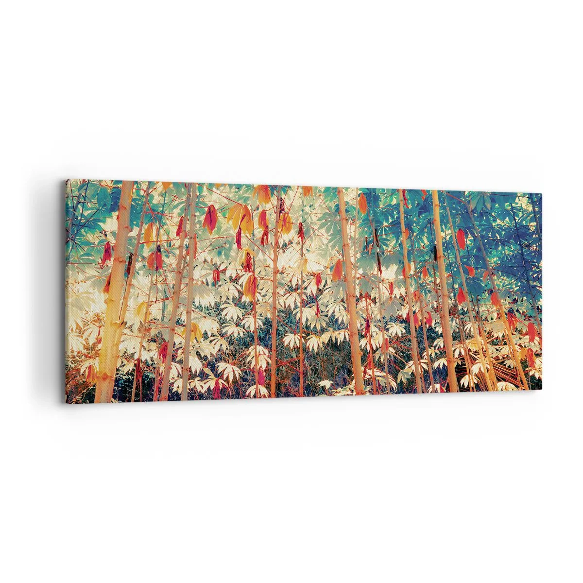Obraz na plátně - Tajný život listů - 120x50 cm
