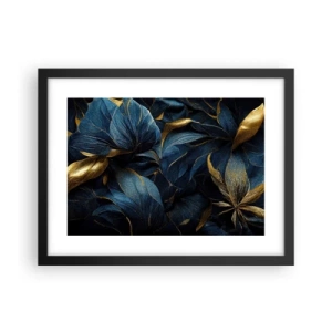 Plakát v černém rámu - Podšívané zlatem - 40x30 cm