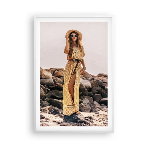 Plakát v bílém rámu - Kouzlo kamenů - 61x91 cm