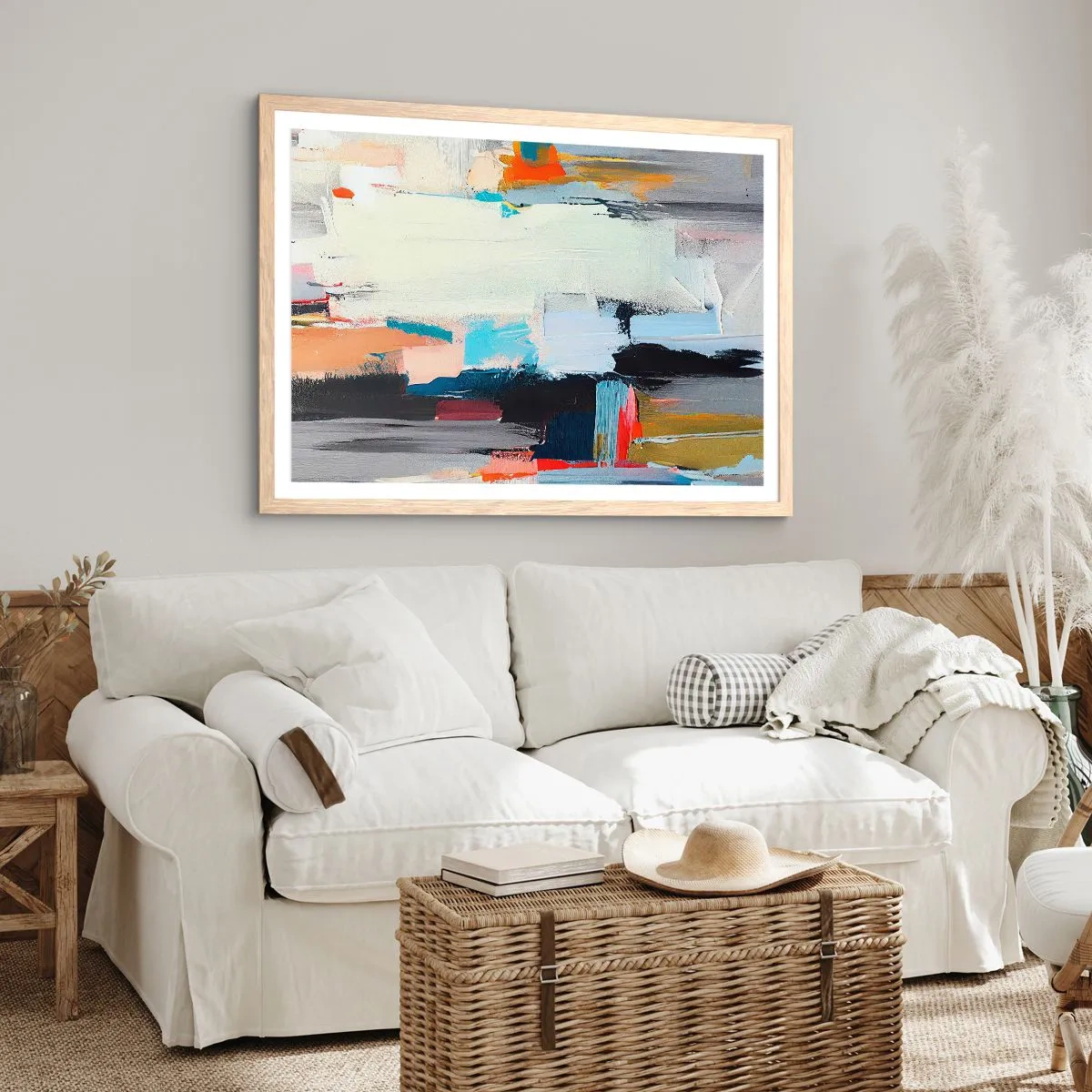 Plakát v rámu světlý dub - Nějaký způsob? - 40x30 cm