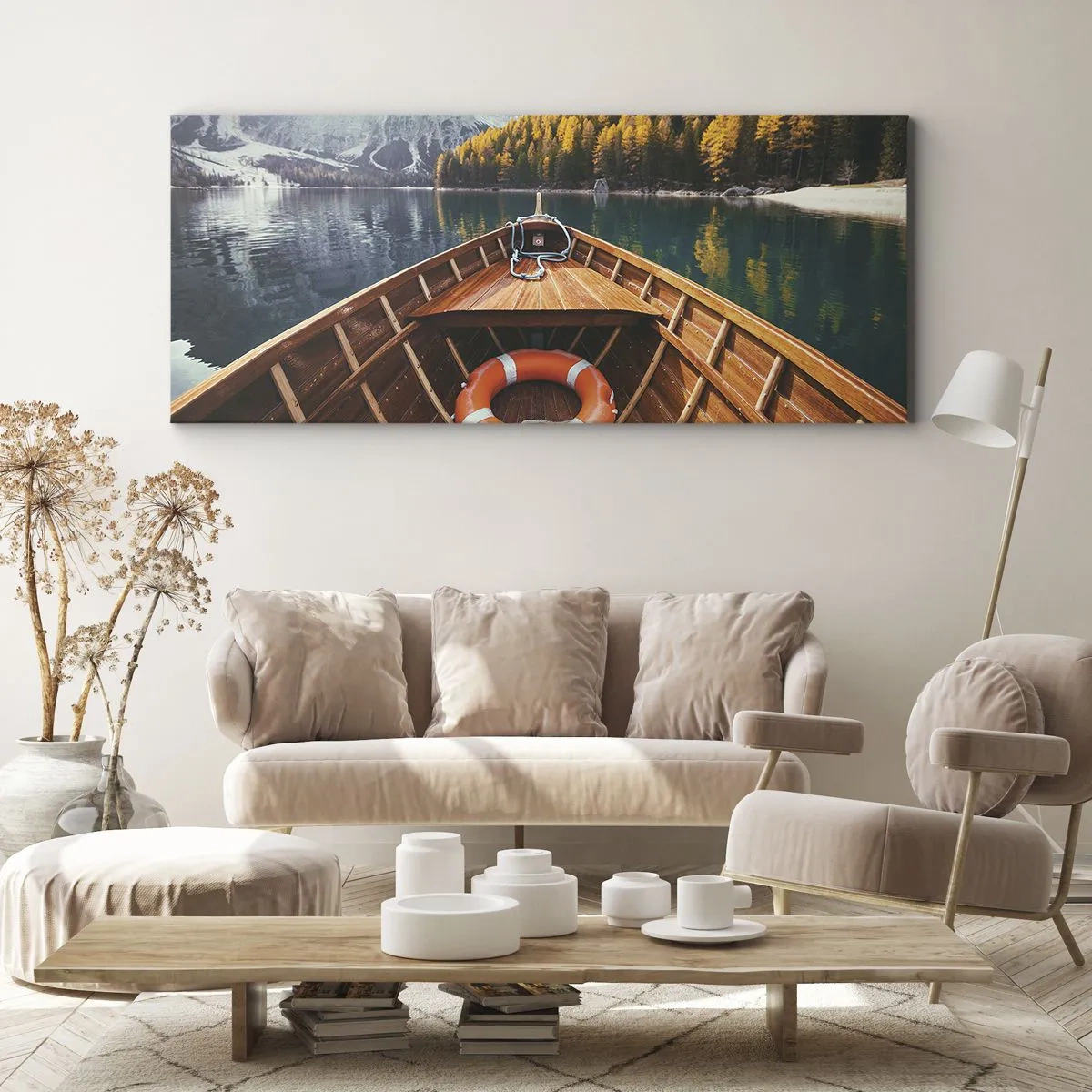 Obraz na plátně - Horská túra - 90x30 cm