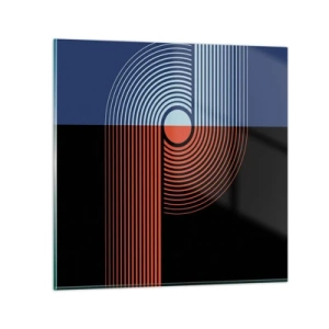 Obraz na skle - V geometrickém objetí - 40x40 cm