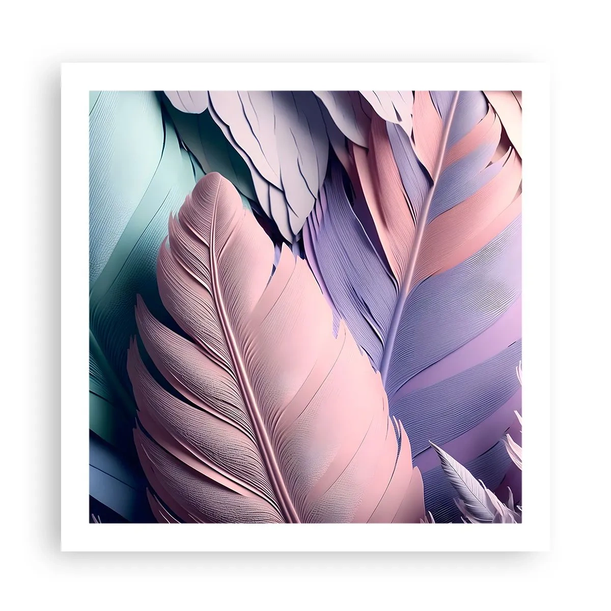 Plakát - Ptačí styl - 60x60 cm