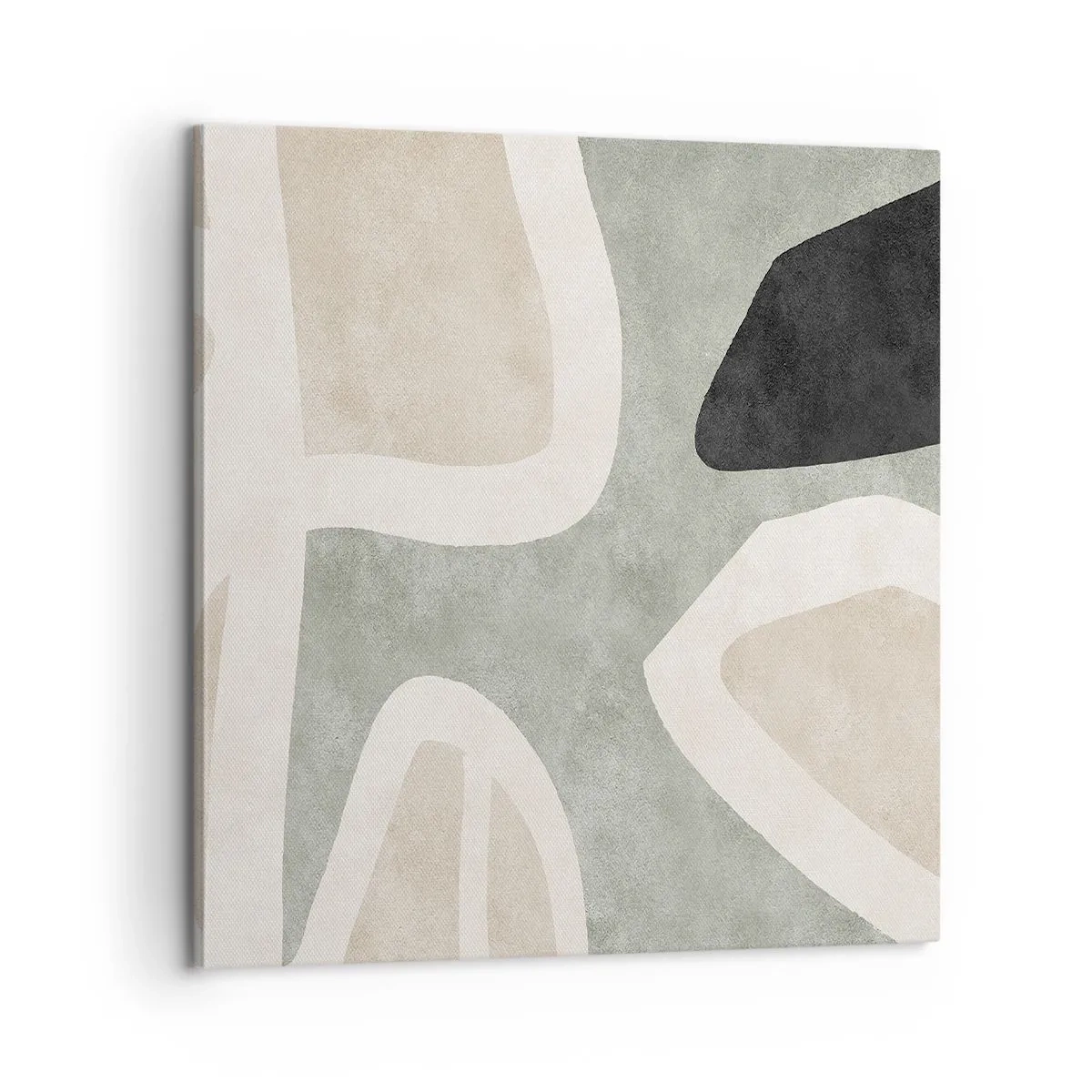 Obraz na plátně - Kompozice s černým motivem - 60x60 cm