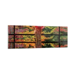 Obraz na skle - V chrámu přírody - 90x30 cm