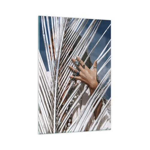 Obraz na skle - Šamanová holka? - 80x120 cm